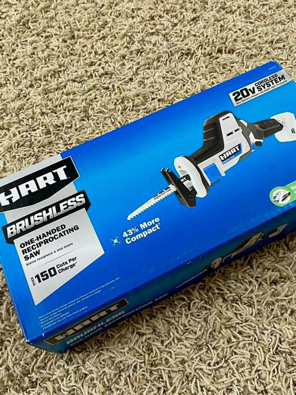 HART 20-Volt Brushless One-Handed Battery-Powered Saw (Battery Not Included)